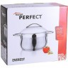 Кастрюля с крышкой 3 л из нержавеющей стали Турция Home Perfect (80462)