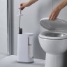 Ершик для унитаза с отсеком для хранения flex, бело-серый (66858)