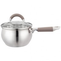 Ковш agness со стекл. крышкой серия apple 1,9 л. 16x9.5 смцвет: кофейный (937-371)