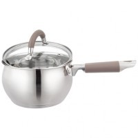 Ковш agness со стекл. крышкой серия apple 1,9 л. 16x9.5 смцвет: кофейный (937-371)