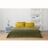 Простыня на резинке оливкового цвета из коллекции essential, 160х200х30 см (73739)