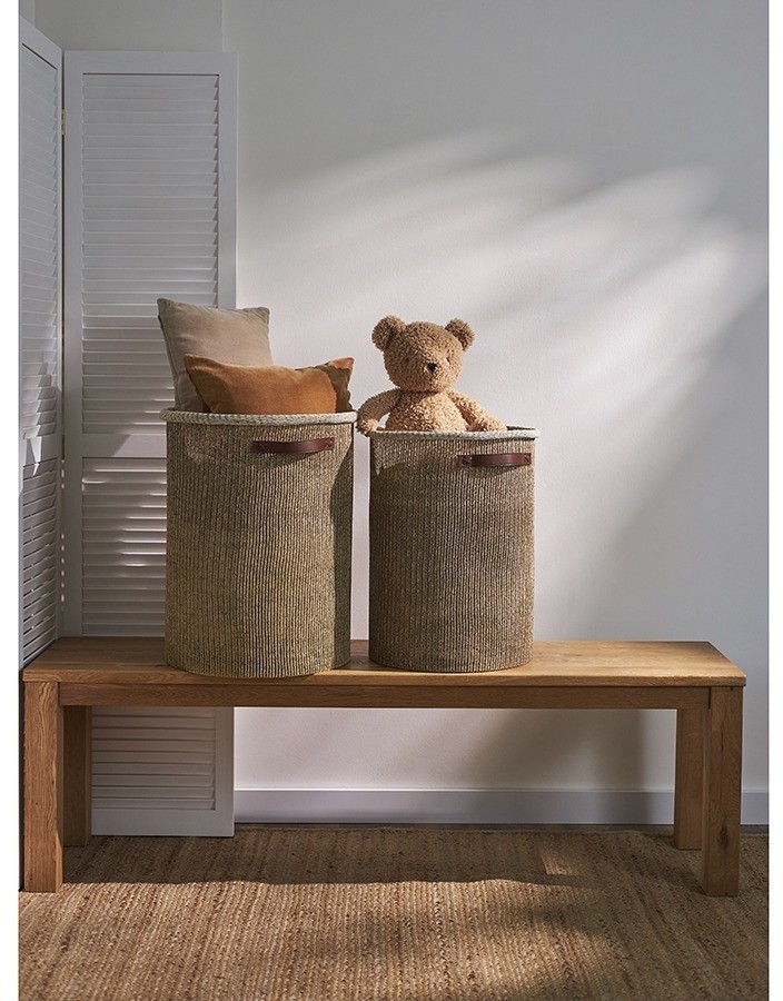 Корзина для хранения sustainable collection, D37х52 см, бежевая (77679)