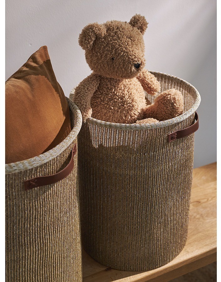 Корзина для хранения sustainable collection, D37х52 см, бежевая (77679)