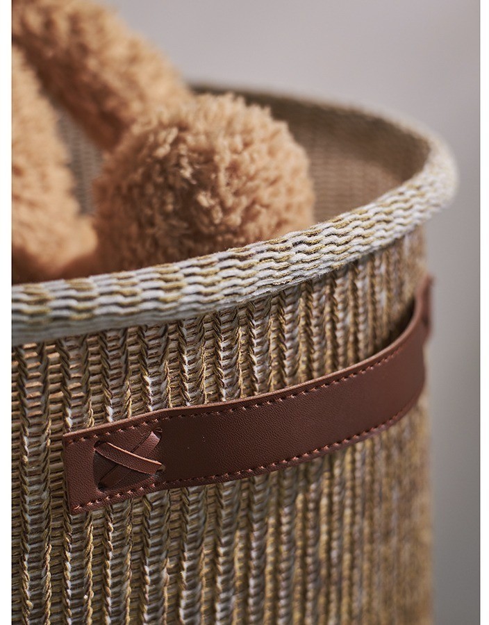 Корзина для хранения sustainable collection, D37х52 см, бежевая (77679)