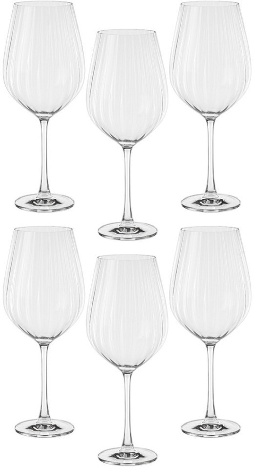 Набор бокалов для вина "columba optic" из 6шт 850мл Crystal Bohemia (669-403)