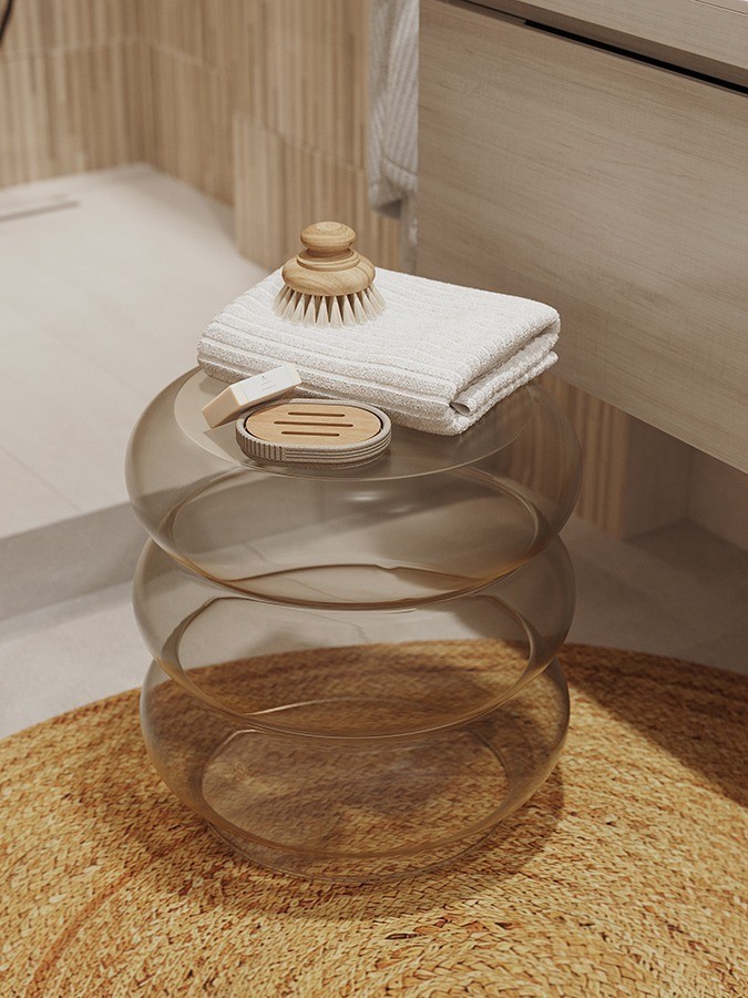 Столик приставной vivlend, D38 см, серо-зеленый (77952)