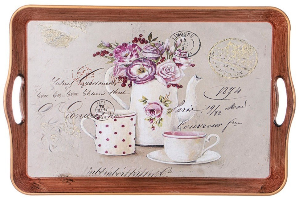 Поднос коллекция "старинный прованс" 52,5*34,5*5 см Lefard (106-657)