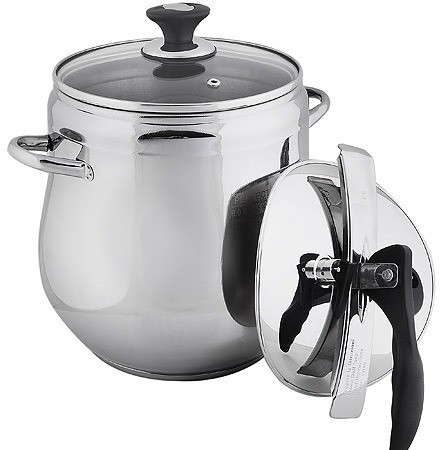 Скороварка 9л.+ стек. крышка нержавейка (800-09)