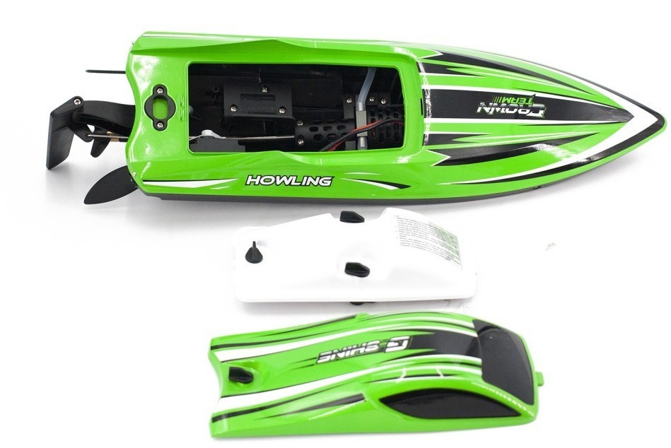 Радиоуправляемый катер Chasing Waves PRO с сумкой (41 см, 55 км/ч, Brushless) (HJ818PRO-GREEN-BAG)