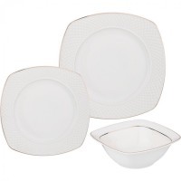 Набор посуды lefard &quot;диаманд голд&quot; квадрат 18 предметов Lefard (359-758)