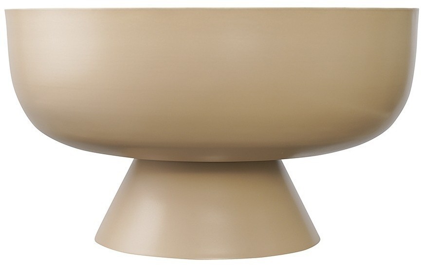 Блюдо на ножке vivlend, D25,5 см, бежевое (76222)