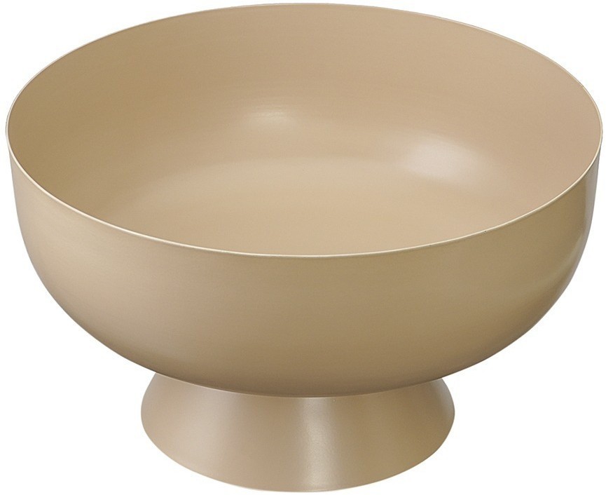 Блюдо на ножке vivlend, D25,5 см, бежевое (76222)