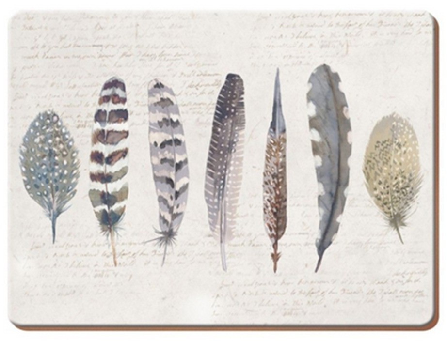 Creative Tops Набор из 6 подставок под горячее Feathers 30x23 C000285