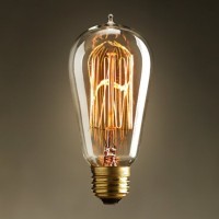 Лампа накаливания ST57, металл, стекло, bronze/clear, RESTORATION HARDWARE