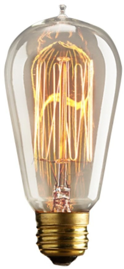 Лампа накаливания ST57, металл, стекло, bronze/clear, RESTORATION HARDWARE
