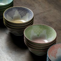 Чаша 8965, 14,8 см, фарфор, green, TOKYO DESIGN