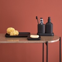 Диспенсер для жидкого мыла slim, черный (78868)