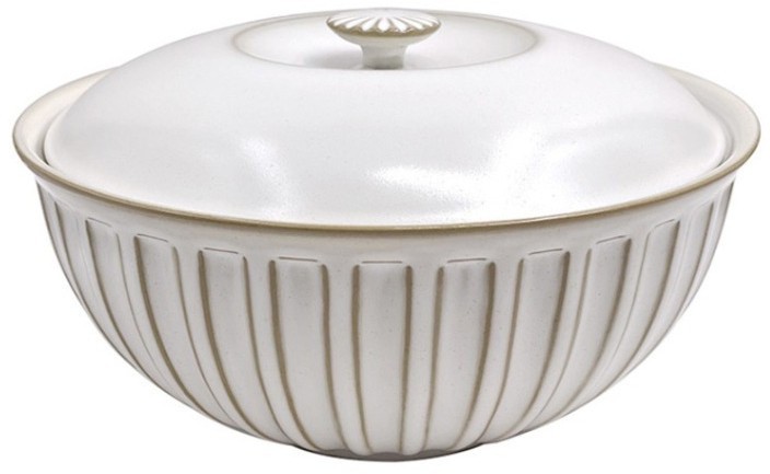 Кассероль L9749-Cream, 24,8 см, каменная керамика, ROOMERS TABLEWARE