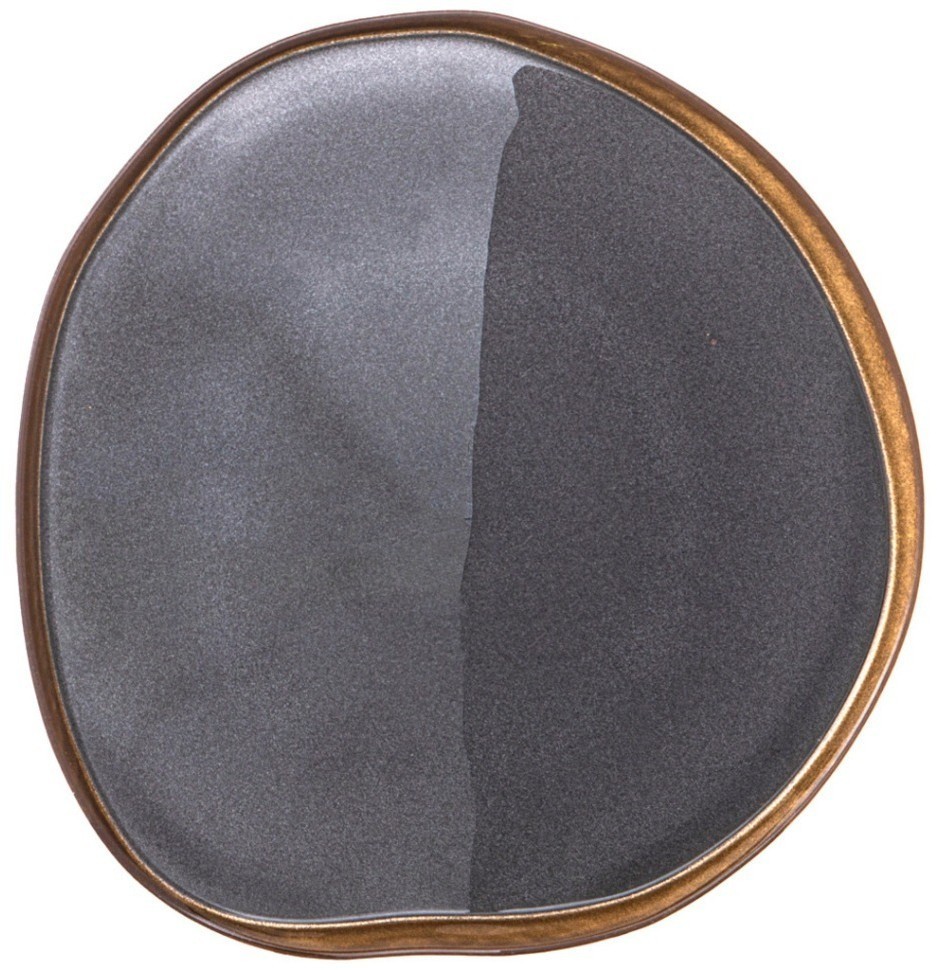 Тарелка сервировочная "bohemia" black  28см АКСАМ (339-445)