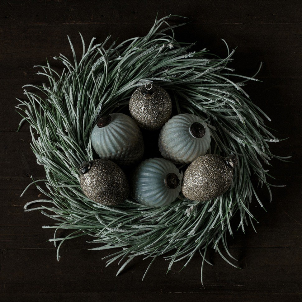 Новогодняя игрушка G19553, стекло, silver, ROOMERS FURNITURE