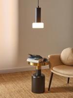 Светильник подвесной fungus, D15х25 см, белый/черный (77488)