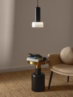 Светильник подвесной fungus, D15х25 см, белый/черный (77488)