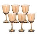 Набор бокалов для вина из 6 шт 240 мл Золотистый мёд (ME863-05)