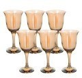 Набор бокалов для вина из 6 шт 240 мл Золотистый мёд (ME863-05)