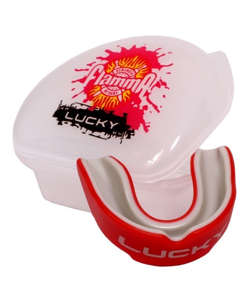Капа Flamma Lucky, с футляром, красный/серый, детский (2003396)