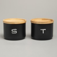 Набор банок agness для сыпучих, 11х16 см, штабелируемые (790-389)