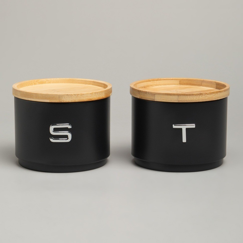 Набор банок agness для сыпучих, 11х16 см, штабелируемые (790-389)