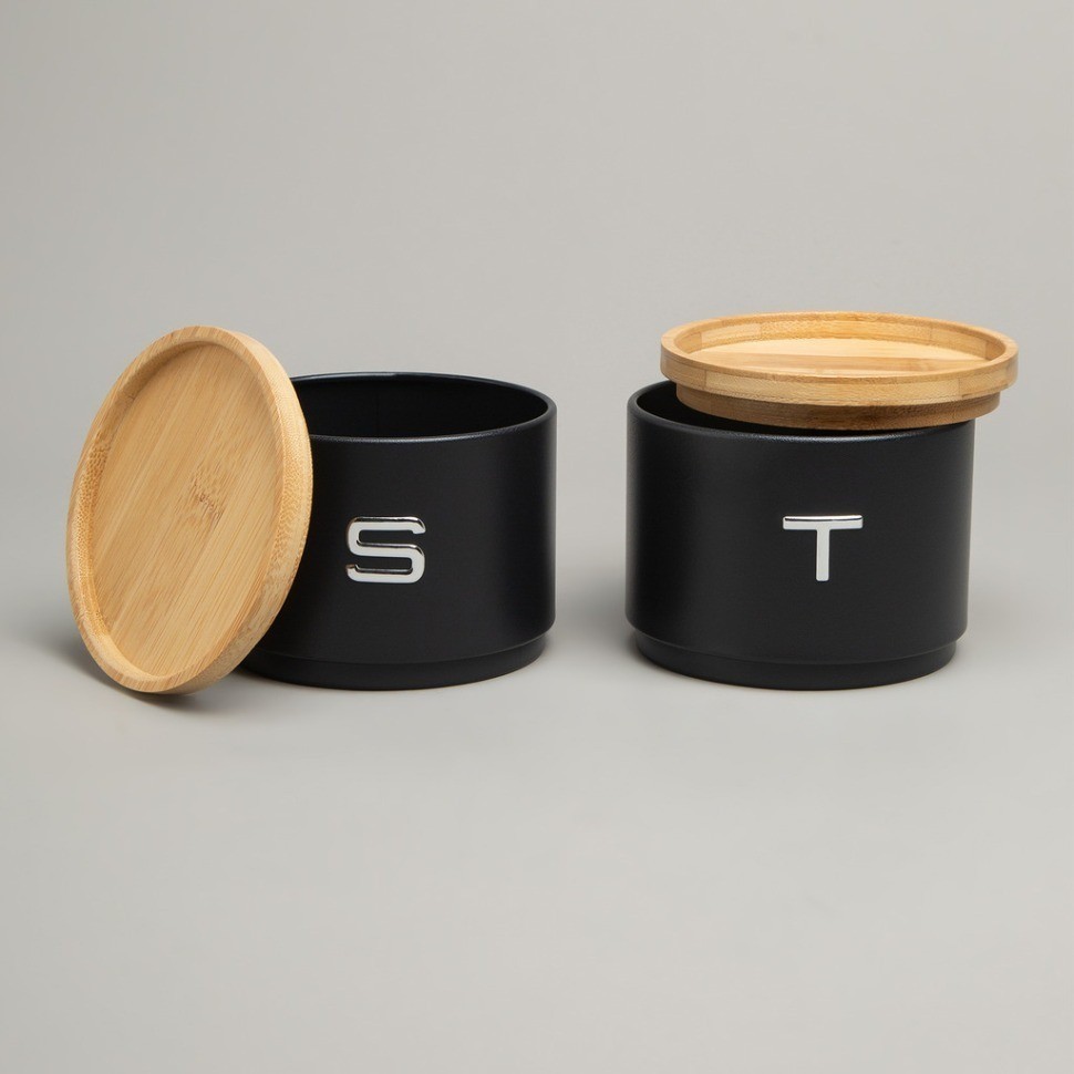 Набор банок agness для сыпучих, 11х16 см, штабелируемые (790-389)