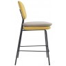 Стул полубарный pea, велюр, желтый/бежевый (77073)