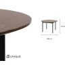 Стол круглый unique furniture, latina, 120х75 см (72004)