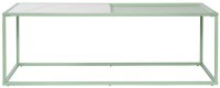 Столик журнальный mayen, 110х50 см, белый/зеленый (76060)