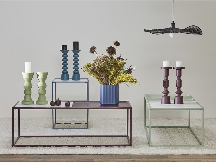 Столик журнальный mayen, 110х50 см, белый/зеленый (76060)