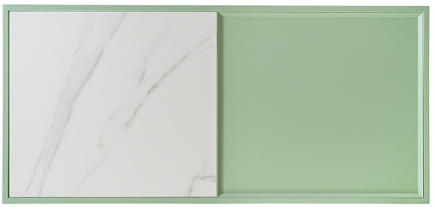 Столик журнальный mayen, 110х50 см, белый/зеленый (76060)