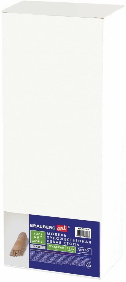 Манекен для рисования Brauberg Art Classic Стопа мужская левая 25 см 191300 (65796)