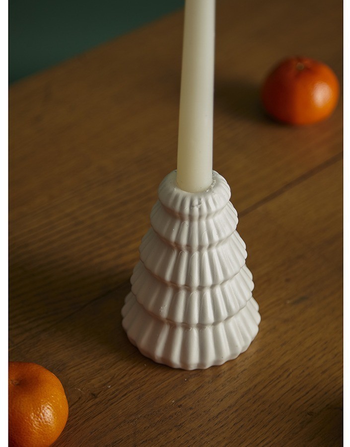 Подсвечник nordic mood белого цвета из коллекции new year essential, 11,5 см (78343)