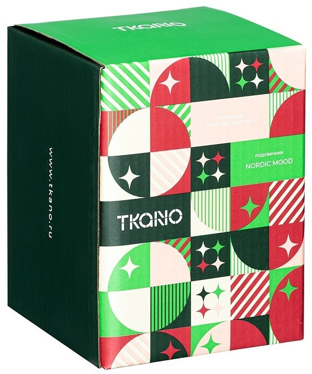 Подсвечник nordic mood белого цвета из коллекции new year essential, 11,5 см (78343)