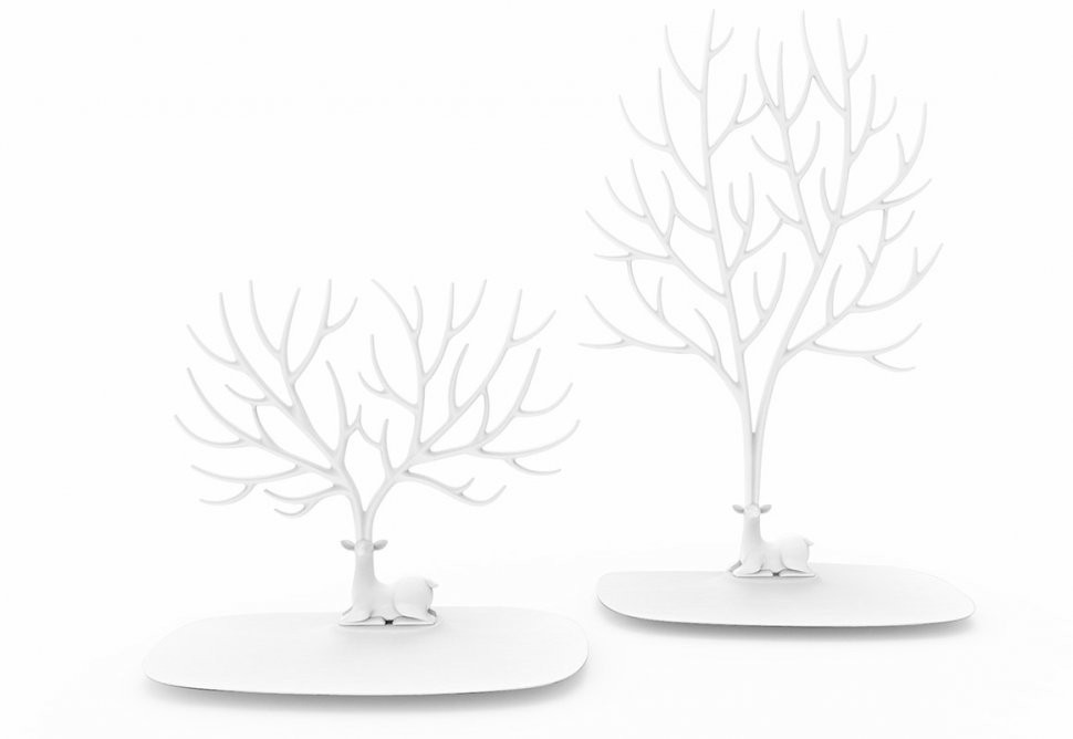 Дерево для украшений малое deer, белое (43509)