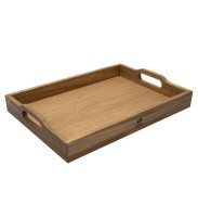 Поднос с ручками 50х36х6 см деревянный, дуб ДРБ-938/1