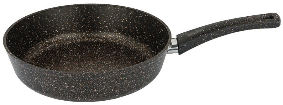 Сковорода agness глубокая с антипригарным "мраморным" покрытием, серия granite, 28х6,6см (952-005)