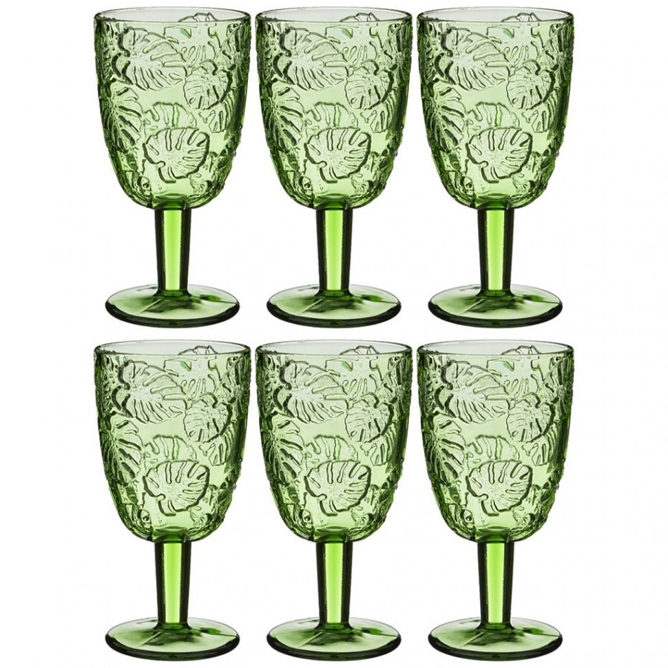 Набор бокалов для вина "джангл" 6шт. серия "muza color" 300 мл высота=16 см. Lefard (694-014)