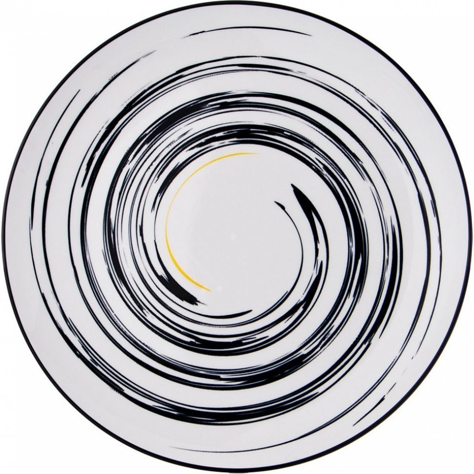 Тарелка подстановочная "черно-белое" диаметр=27см. коллекция "vogue" без упаков Lefard (359-474)