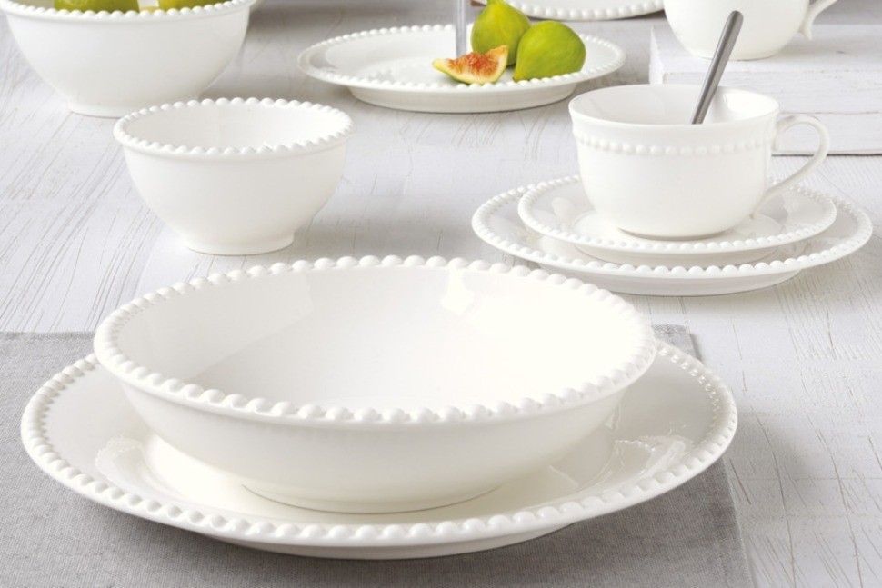 Тарелка суповая Tiffany, белая, 20 см, 0,75 л - EL-R2701/TIFW Easy Life