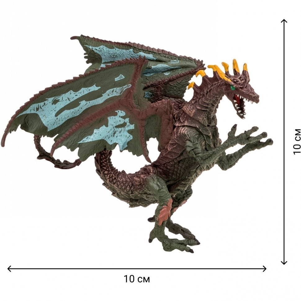 Драконы и динозавры для детей серии "Мир драконов" (6 драконов игрушек, 2 аксессуара в наборе с фигурками) (MM207-005)