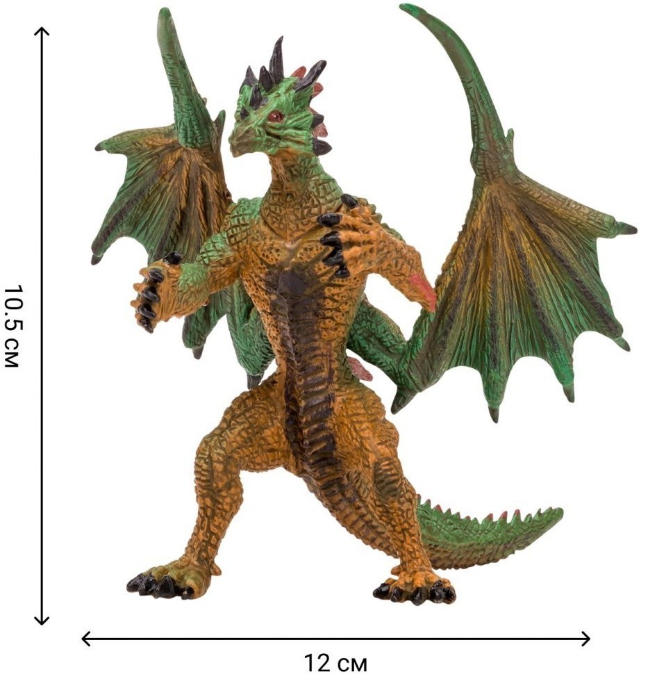 Драконы и динозавры для детей серии "Мир драконов" (6 драконов игрушек, 2 аксессуара в наборе с фигурками) (MM207-005)