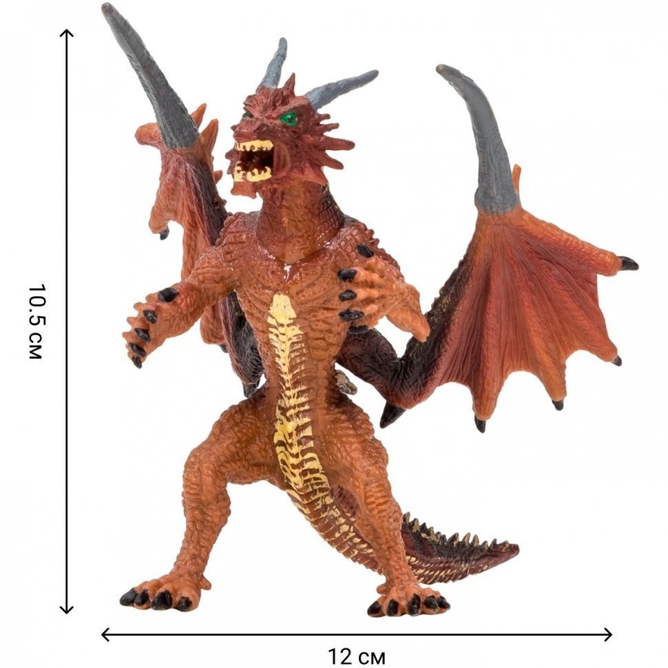 Драконы и динозавры для детей серии "Мир драконов" (6 драконов игрушек, 2 аксессуара в наборе с фигурками) (MM207-005)