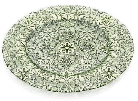 IVV Блюдо плоское малое Arabesque зеленое 7404.5